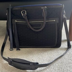 MZ Wallace Britt Current Bedford Black Quilted Tote Crossbody Bag, ORP $425